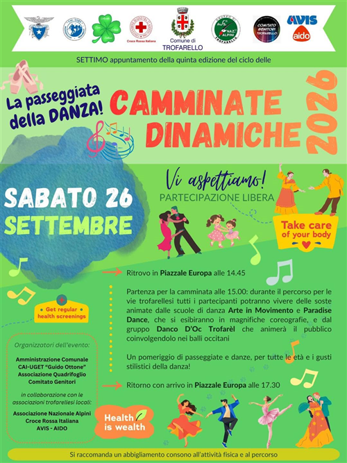 Camminata dinamica con la passeggiata della danza