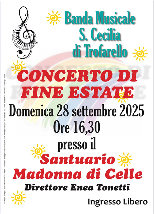 Concerto di fine estate della Banda Santa Cecilia di Trofarello