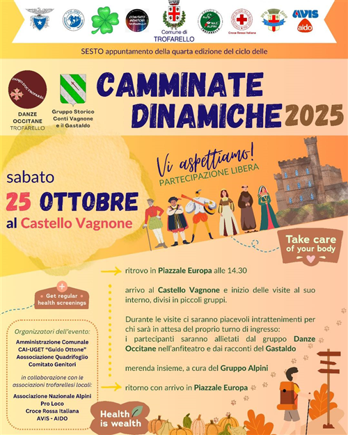 Camminata dinamica sabato 25 ottobre 2025