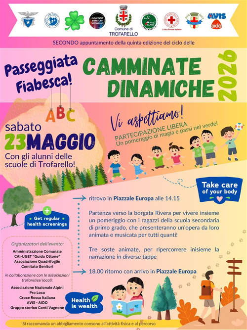 Passeggiata fiabesca camminate dinamiche 2026
