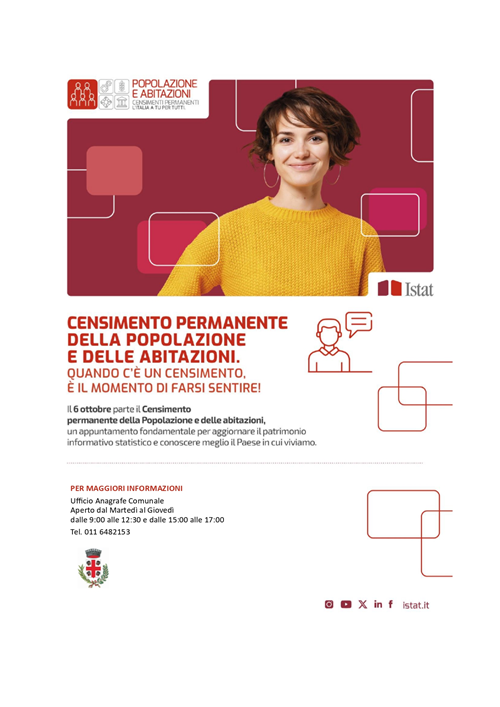 Censimento 2025, il via ad ottobre